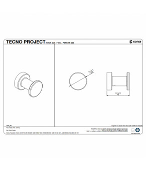 Крючок Ø35 SONIA TECNO PROJECT 116881