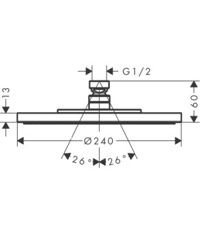 Верхний душ Axor Starck 28494990