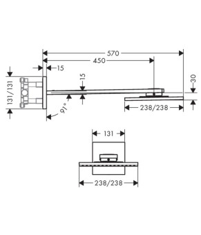 Верхний душ Axor ShowerSolutions 35310340