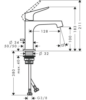 Смеситель Axor Citterio M 34010820