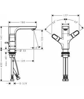 Смеситель Axor Urquiola 11024990