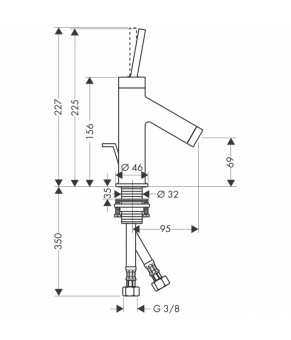 Смеситель Axor Starck 10116810