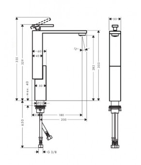 Смеситель Axor Edge 46030990