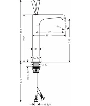 Смеситель Axor Citterio E 36104340