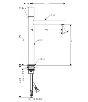 Смеситель Axor Uno 45004300