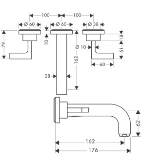 Смеситель Axor Citterio 39315140