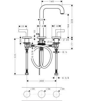 Смеситель Axor Citterio 39135140