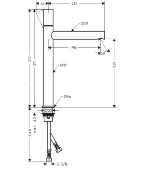 Смеситель Axor Uno 45004250