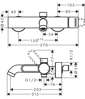 Смеситель Axor Uno 38421990
