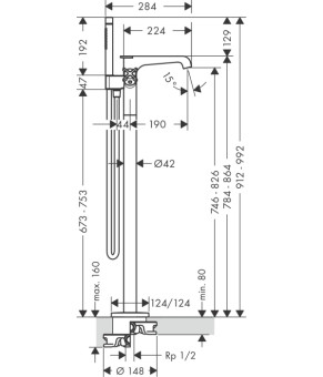 Смеситель Axor Citterio E 36416250
