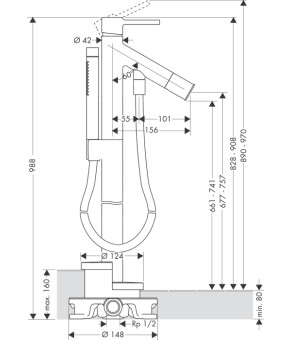 Смеситель Axor Starck 10456300