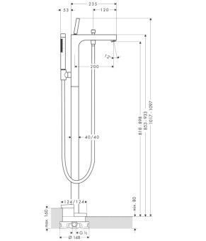Смеситель Axor Citterio 39451310