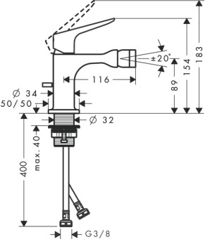 Смеситель Axor Citterio M 34210340