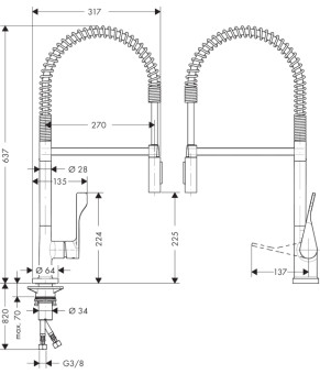 Смеситель Axor Citterio 39840250