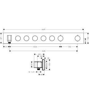 Смеситель Axor ShowerSelect 18358990