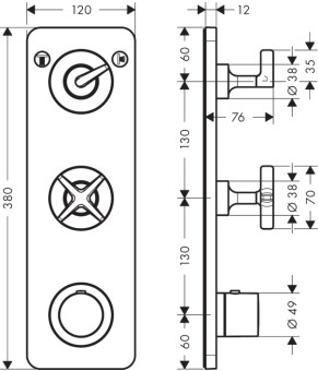 Смеситель Axor Citterio E 36703990