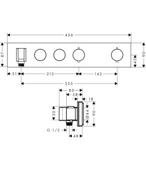 Смеситель Axor ShowerSelect 18355250