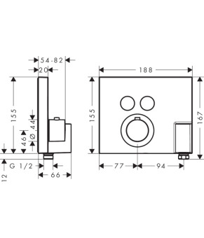 Смеситель Axor ShowerSelect 36712330