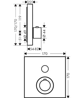 Смеситель Axor ShowerSelect 36714260