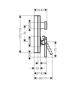 Смеситель Axor Edge 46451990