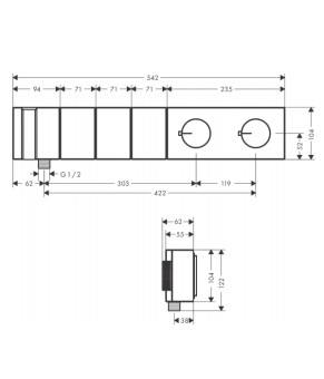 Смеситель Axor Edge 46711330