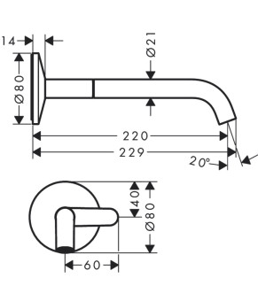 Смеситель Axor One 48112140