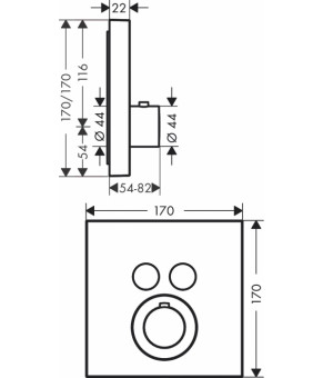 Смеситель Axor ShowerSelect 36715250
