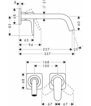 Смеситель Axor Citterio M 34116310