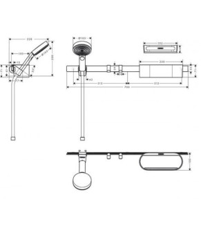 Набор для ванной Hansgrohe Wallstoris 24291700