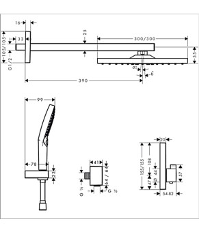 Душевая система Hansgrohe Raindance E 27939670