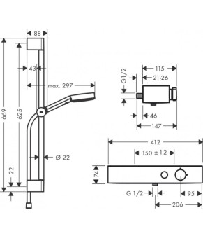 Смеситель Hansgrohe Pulsify 24260000