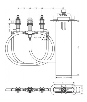 Скрытая часть смесителя Hansgrohe Vivenis 13440180
