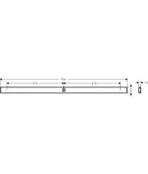 Держатель Hansgrohe Wallstoris 27904670