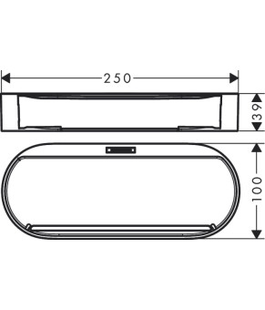 Полочка-корзина Hansgrohe Wallstoris 27913670