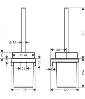 Ершик Hansgrohe Addstoris 41752000