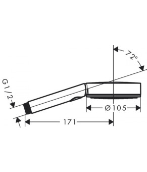 Ручной душ Hansgrohe Pulsify 24100700