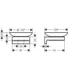 Мыльница Hansgrohe Addstoris 41746670