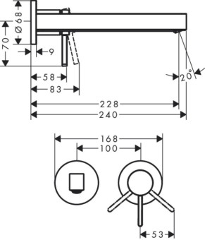 Смеситель Hansgrohe Finoris 76050000