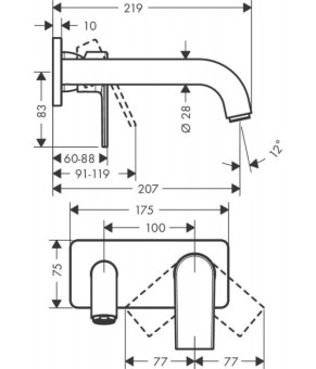 Смеситель Hansgrohe Vernis Shape 71578670