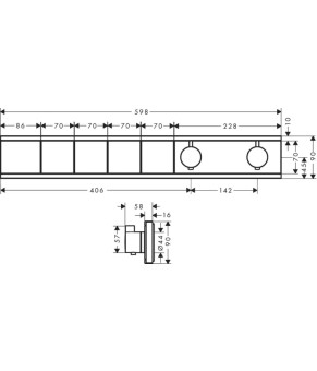Смеситель Hansgrohe Rain ShowerSelect 15382670