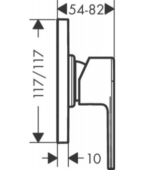 Смеситель Hansgrohe Vernis Shape 71658670