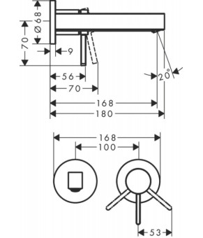 Смеситель Hansgrohe Finoris 76051670