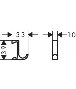 Крючок Hansgrohe Wallstoris 27929700