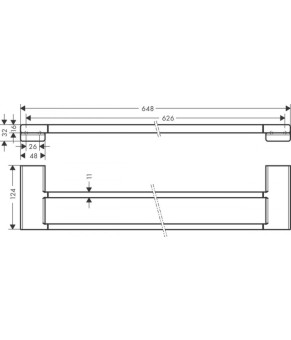Держатель полотенца Hansgrohe Addstoris 41743700