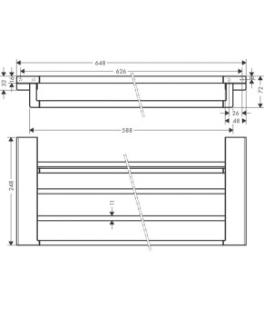 Держатель полотенца Hansgrohe Addstoris 41751000