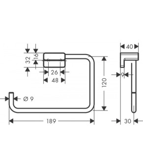 Держатель полотенца Hansgrohe Addstoris 41754670