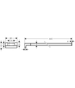 Держатель полотенца Hansgrohe Addstoris 41770700
