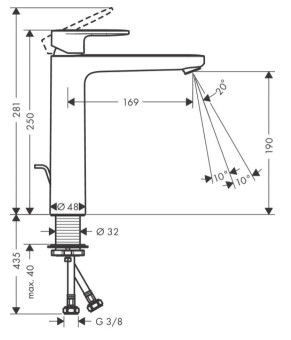 Смеситель Hansgrohe Vernis Blend 71552670