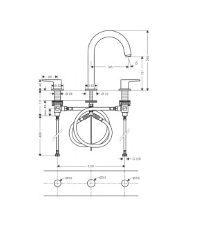 Смеситель Hansgrohe Vernis Blend 71553000