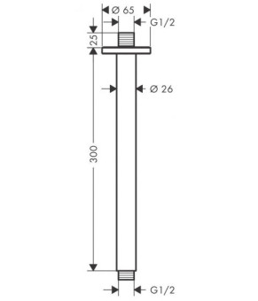 Душевой кронштейн Hansgrohe Vernis Blend 27805000